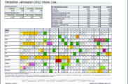 Fehlzeiten-Jahresplanung kompakt mit allen Berechnungen