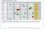 Fehlzeiten-Monatsplan mit Urlaubsberechnung