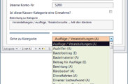 Bearbeitung und Neuanlage der Kassen-Kategorien